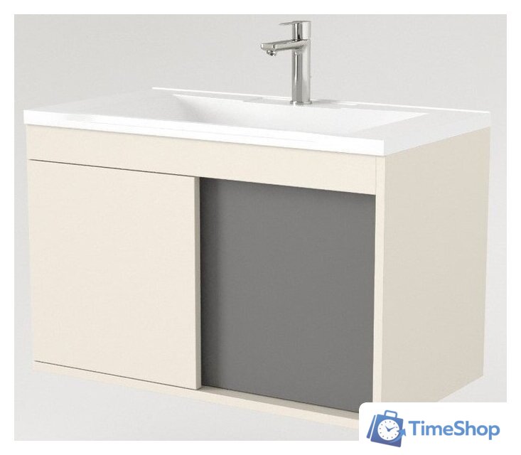  Дабер Тумба под умывальник 014 WeltWasser Deilbach 7517-60 Т14.6W.0.19 (бежевый/серый) - Изображение №3 — Интернет-магазин Time-Shop