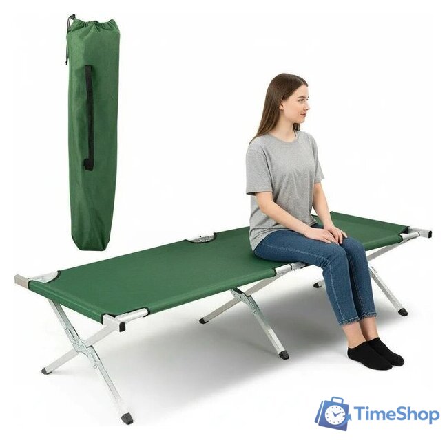 Раскладушка Coyote TS250301 (зеленый) - Изображение №4 — Интернет-магазин Time-Shop