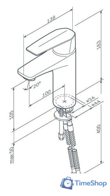 Смеситель AM.PM Gem F90A02100 - Изображение №8 — Интернет-магазин Time-Shop