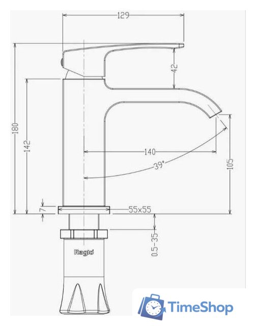 Смеситель Raglo R02.10.09 - Изображение №9 — Интернет-магазин Time-Shop