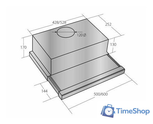Кухонная вытяжка Akpo WK-7 Light eco 60 (нержавеющая сталь) - Изображение №2 — Интернет-магазин Time-Shop