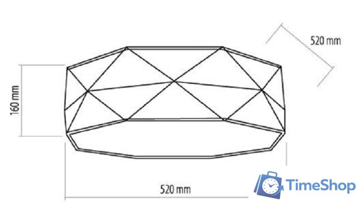 Припотолочная люстра TK Lighting Kantoor 1566 - Изображение №2 — Интернет-магазин Time-Shop