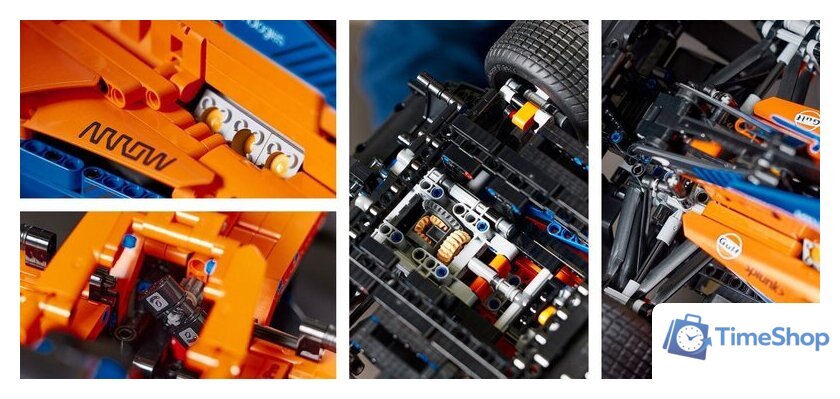 Конструктор LEGO Technic 42141 Гоночный автомобиль McLaren Formula 1 - Изображение №10 — Интернет-магазин Time-Shop