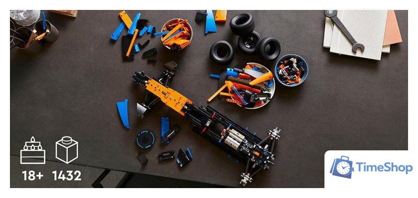 Конструктор LEGO Technic 42141 Гоночный автомобиль McLaren Formula 1 - Изображение №11 — Интернет-магазин Time-Shop