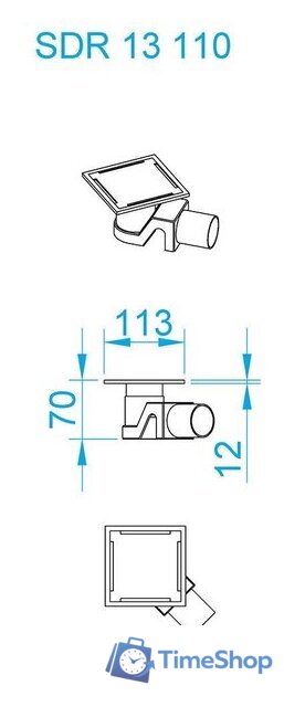 Трап/канал RGW SDR-13B-11 47211311-04 - Изображение №3 — Интернет-магазин Time-Shop