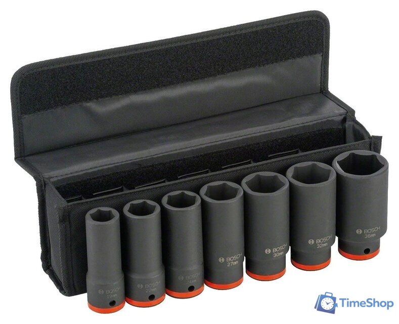 Набор головок слесарных Bosch 2608551104 (7 предметов) - Изображение №2 — Интернет-магазин Time-Shop