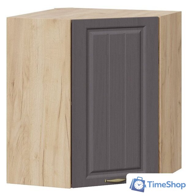 Шкаф навесной Трия Лина 1В6У (дуб крафт золотой/графит) - Изображение №1 — Интернет-магазин Time-Shop