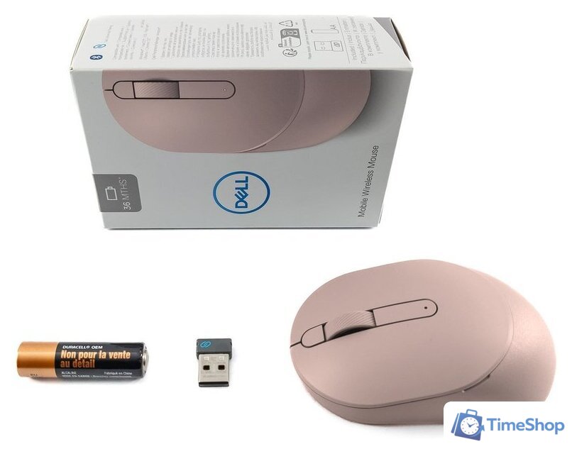 Мышь Dell MS3320W (розовый) - Изображение №3 — Интернет-магазин Time-Shop