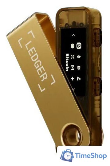 Аппаратный криптокошелек Ledger Nano S Plus (золотистый) - Изображение №1 — Интернет-магазин Time-Shop