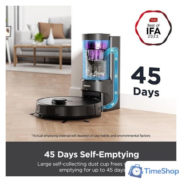 Робот-пылесос Eureka Ner E10S (черный) - Изображение №8 — Интернет-магазин Time-Shop