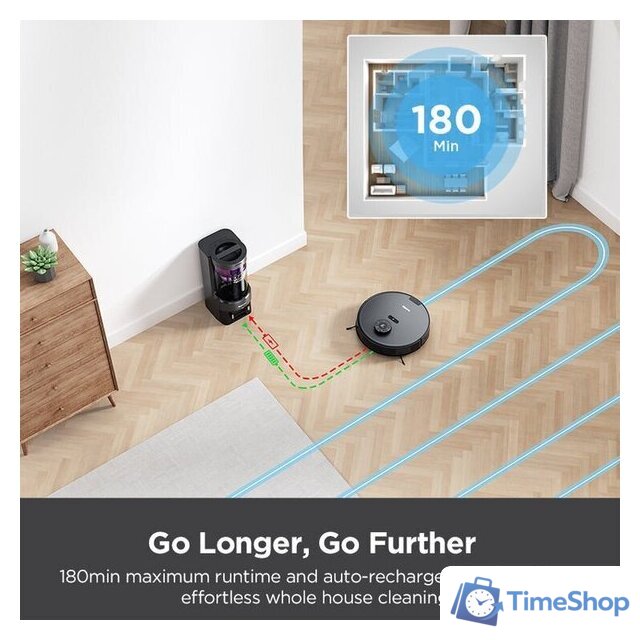 Робот-пылесос Eureka Ner E10S (черный) - Изображение №10 — Интернет-магазин Time-Shop