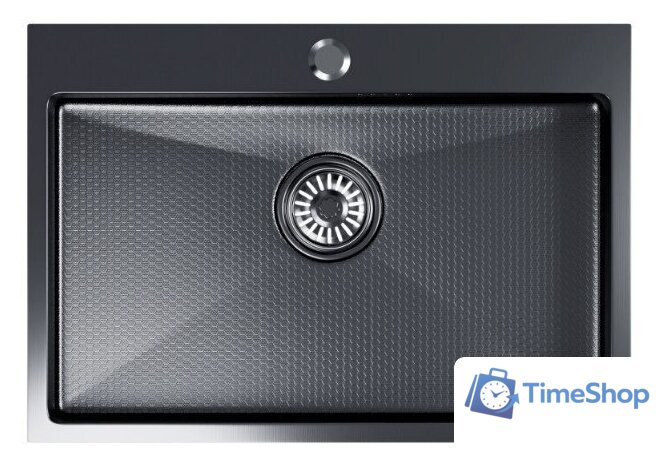 Кухонная мойка Mixline Pro 552937 (черный графит, с сифоном) - Изображение №1 — Интернет-магазин Time-Shop