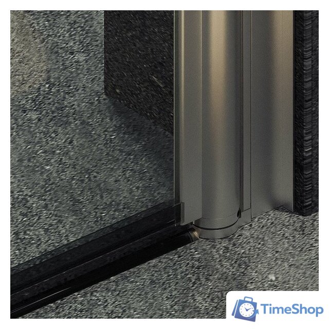 Душевая дверь MaybahGlass 198x80 MGD-803-5 (прозрачное стекло/хром матовый) - Изображение №3 — Интернет-магазин Time-Shop