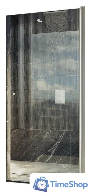 Душевая дверь MaybahGlass 198x80 MGD-803-5 (прозрачное стекло/хром матовый) - Изображение №1 — Интернет-магазин Time-Shop