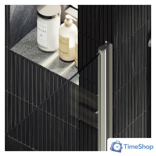 Душевая дверь MaybahGlass 198x80 MGD-803-5 (прозрачное стекло/хром матовый) - Изображение №2 — Интернет-магазин Time-Shop