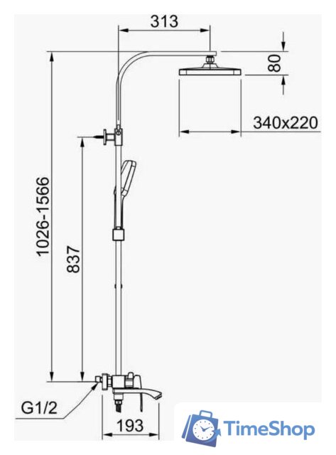 Душевая система  Raglo R01.24 - Изображение №20 — Интернет-магазин Time-Shop