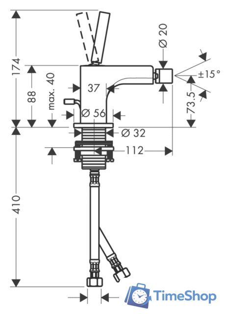 Смеситель Axor Citterio 39210000 - Изображение №2 — Интернет-магазин Time-Shop