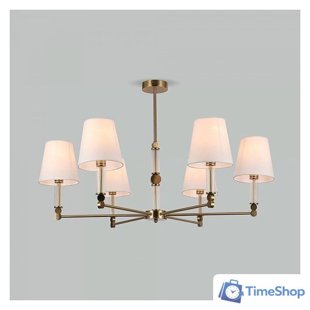 Подвесная люстра Евросвет Conso 60145/6 латунь - Изображение №1 — Интернет-магазин Time-Shop
