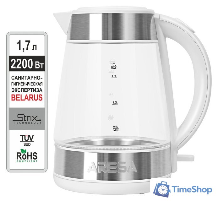 Электрический чайник Aresa AR-3477 - Изображение №1 — Интернет-магазин Time-Shop