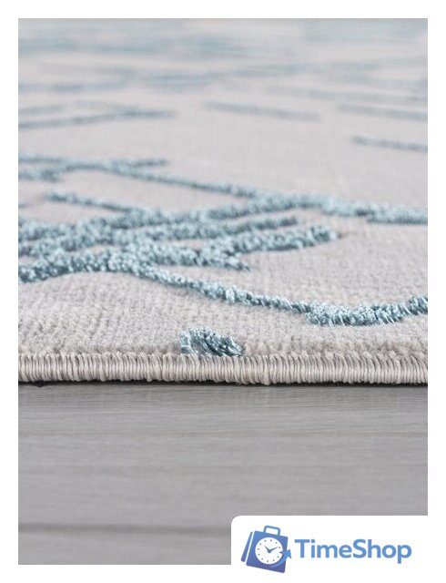 Ковер для жилой комнаты Merinos Liman F164-OVAL-GRAY-D.BLUE (1.6х2.3) - Изображение №3 — Интернет-магазин Time-Shop