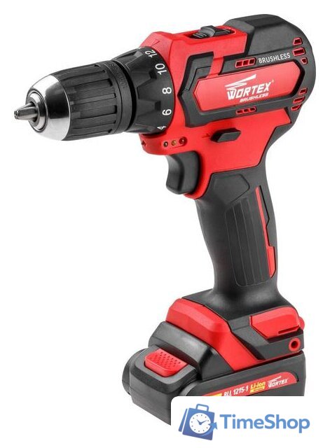 Дрель-шуруповерт Wortex BD 1215-1 DLi BLD12151DLi0029 (с 2-мя АКБ, кейс) - Изображение №1 — Интернет-магазин Time-Shop