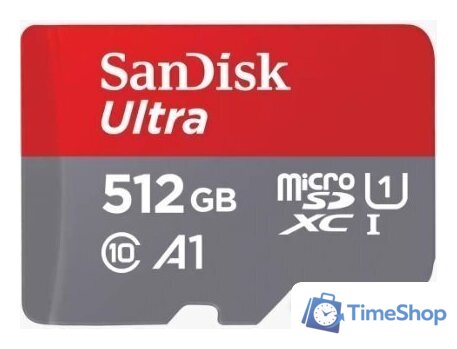 Карта памяти SanDisk Ultra SDSQUAC-512G-GN6MA microSDXC 512GB (с адаптером) - Изображение №1 — Интернет-магазин Time-Shop