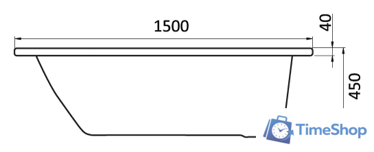 Ванна Santek Монако 150x70 (1WH111976) - Изображение №2 — Интернет-магазин Time-Shop