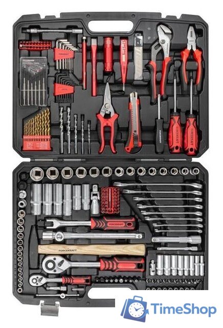 Универсальный набор инструментов ForceKraft FK-38841DS (216 предметов) - Изображение №2 — Интернет-магазин Time-Shop