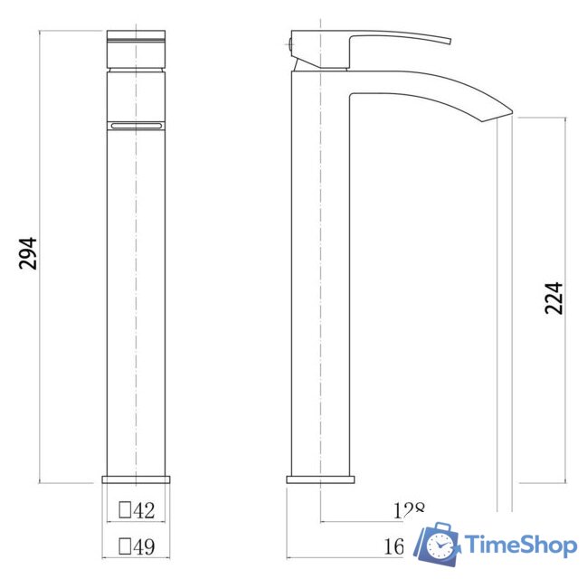 Смеситель Fashun A51218-21 - Изображение №3 — Интернет-магазин Time-Shop