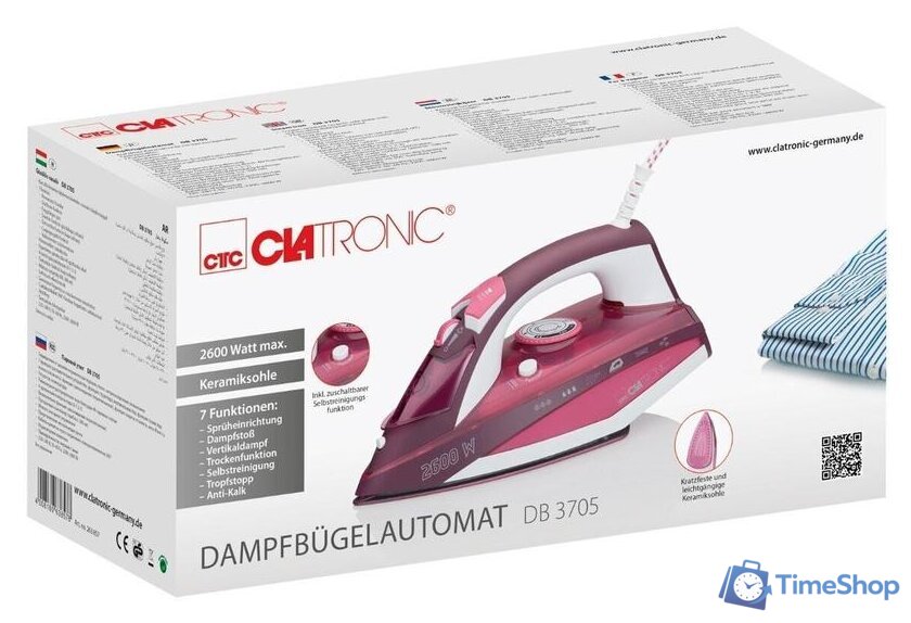 Утюг Clatronic DB 3705 - Изображение №7 — Интернет-магазин Time-Shop
