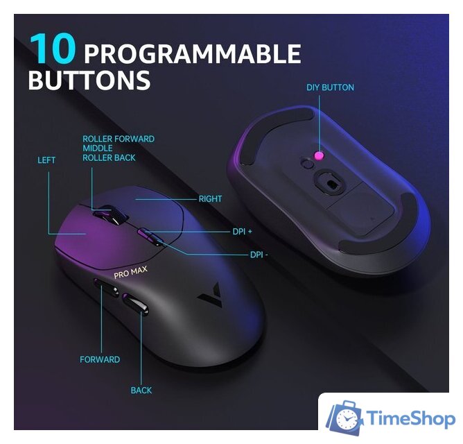 Игровая мышь Rapoo VT1 Pro Max (черный) - Изображение №9 — Интернет-магазин Time-Shop