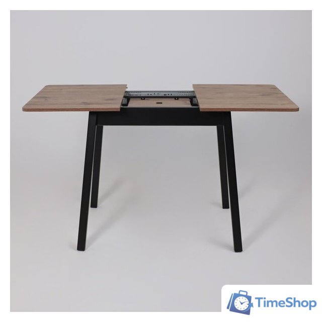 Кухонный стол Мамадома Tirk radial-94 раздвижной 94-126х64 (дуб веллингтон/черный) - Изображение №20 — Интернет-магазин Time-Shop