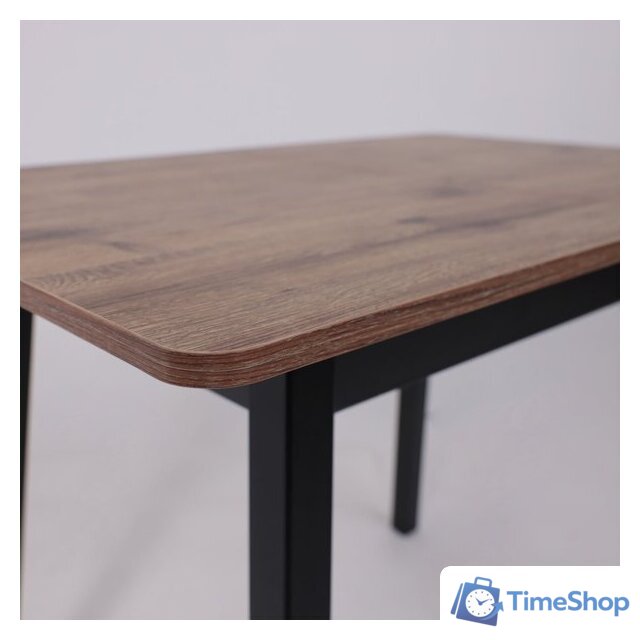 Кухонный стол Мамадома Tirk radial-94 раздвижной 94-126х64 (дуб веллингтон/черный) - Изображение №9 — Интернет-магазин Time-Shop