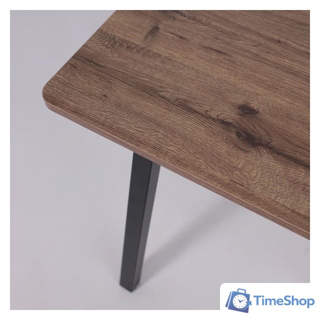 Кухонный стол Мамадома Tirk radial-94 раздвижной 94-126х64 (дуб веллингтон/черный) - Изображение №13 — Интернет-магазин Time-Shop