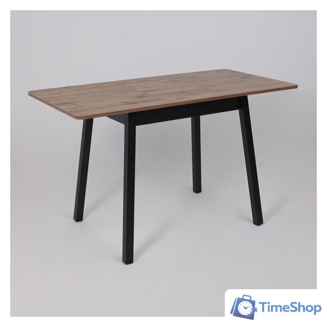 Кухонный стол Мамадома Tirk radial-94 раздвижной 94-126х64 (дуб веллингтон/черный) - Изображение №18 — Интернет-магазин Time-Shop