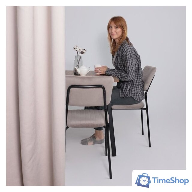 Кухонный стол Мамадома Tirk radial-94 раздвижной 94-126х64 (дуб веллингтон/черный) - Изображение №2 — Интернет-магазин Time-Shop