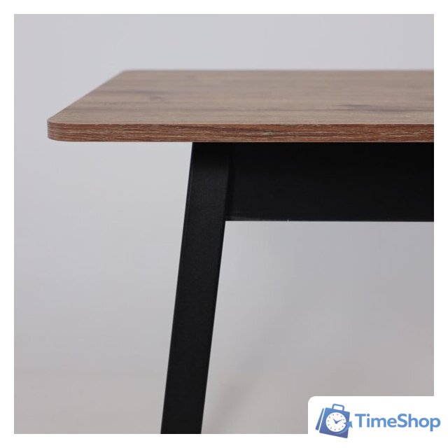 Кухонный стол Мамадома Tirk radial-94 раздвижной 94-126х64 (дуб веллингтон/черный) - Изображение №11 — Интернет-магазин Time-Shop