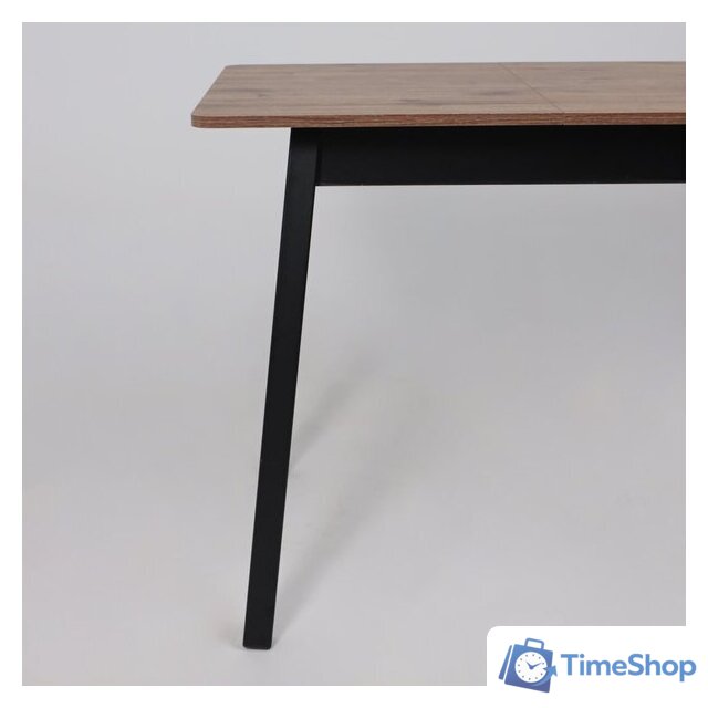 Кухонный стол Мамадома Tirk radial-94 раздвижной 94-126х64 (дуб веллингтон/черный) - Изображение №10 — Интернет-магазин Time-Shop