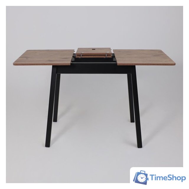 Кухонный стол Мамадома Tirk radial-94 раздвижной 94-126х64 (дуб веллингтон/черный) - Изображение №21 — Интернет-магазин Time-Shop