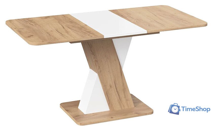 Кухонный стол Трия Люксембург тип 3 (дуб крафт золотой/белый) - Изображение №6 — Интернет-магазин Time-Shop