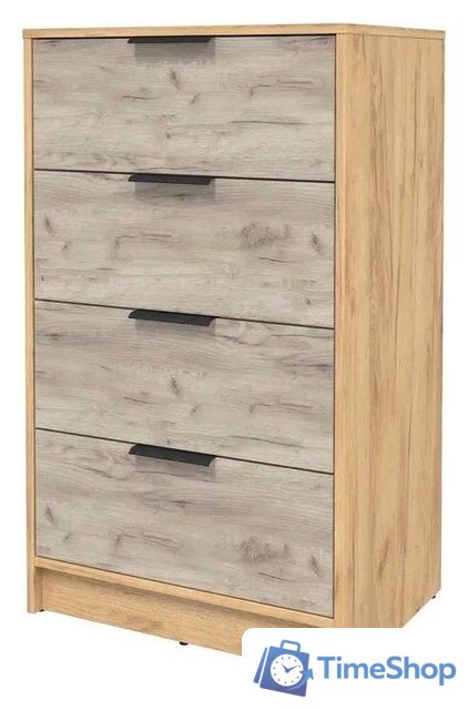 Комод Интерлиния Концепт КТ-К60 (дуб серый/дуб золотой) - Изображение №1 — Интернет-магазин Time-Shop