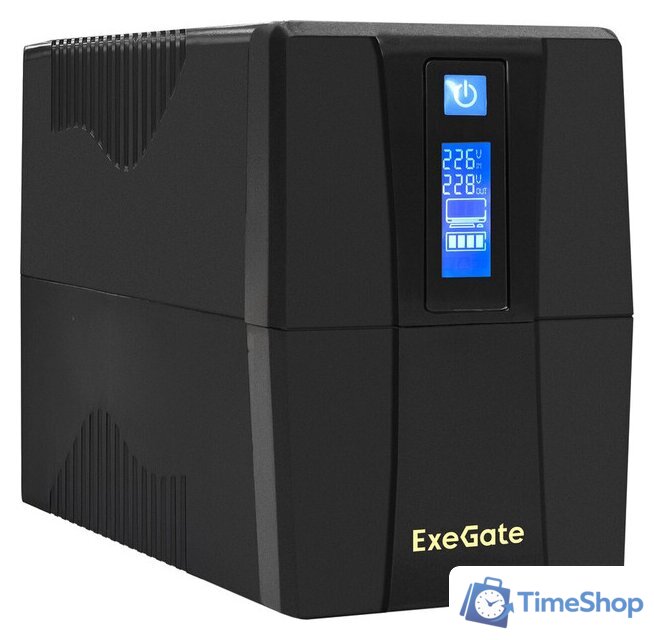 Источник бесперебойного питания ExeGate Power Smart ULB-1000.LCD.AVR.2SH.RJ.USB EX292792RUS - Изображение №1 — Интернет-магазин Time-Shop