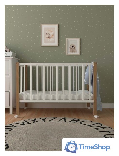 Классическая детская кроватка СКВ-Компани 3190111-6 (белый бук) - Изображение №4 — Интернет-магазин Time-Shop