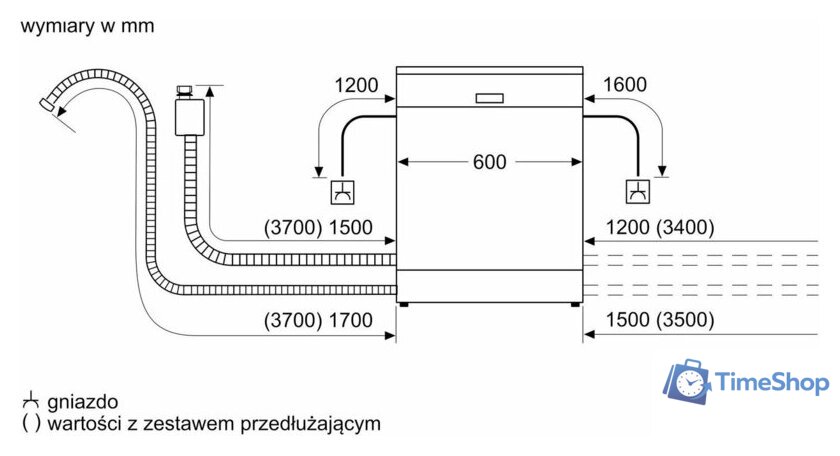 Встраиваемая посудомоечная машина Bosch Serie 6 SMD6ECX21E - Изображение №13 — Интернет-магазин Time-Shop