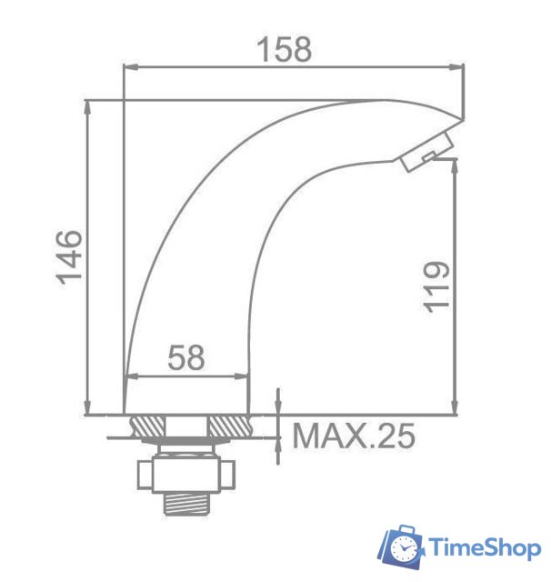 Смеситель Ledeme H55 L1055-14 - Изображение №3 — Интернет-магазин Time-Shop