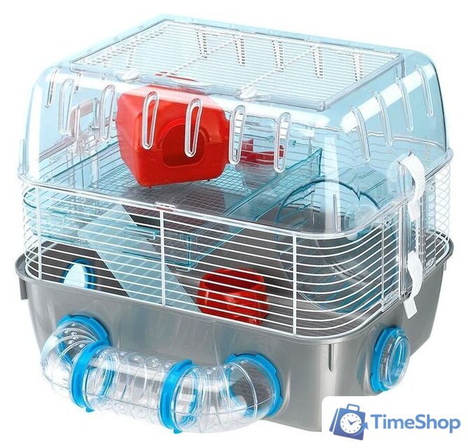 Клетка Ferplast Combi 1 fun (серый) 57926499 - Изображение №1 — Интернет-магазин Time-Shop