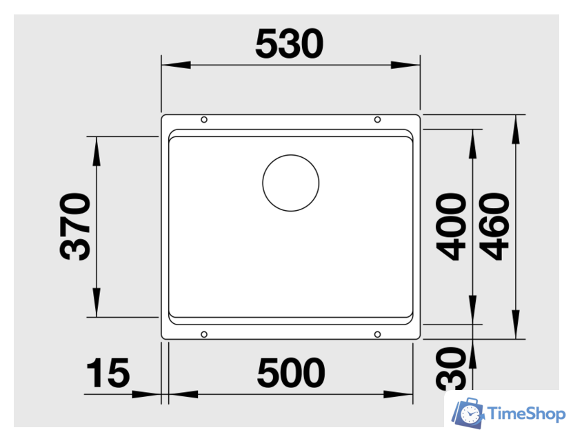 Кухонная мойка Blanco Etagon 500-U Silgranit (темная скала) [522228] - Изображение №2 — Интернет-магазин Time-Shop
