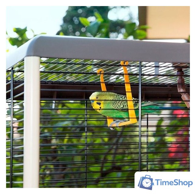 Клетка Ferplast Piano 6 (серый) 52064811W2 - Изображение №5 — Интернет-магазин Time-Shop