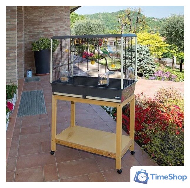 Клетка Ferplast Piano 6 (серый) 52064811W2 - Изображение №4 — Интернет-магазин Time-Shop