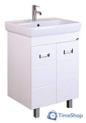  Onika Тумба под умывальник Балтика-Квадро 55 (белый) [105521] - Изображение №1 — Интернет-магазин Time-Shop